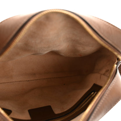 Gucci GG Supreme Monogram Small Horsebit 1955 Shoulder Bag Beige Brown Sugar 5 of 14
