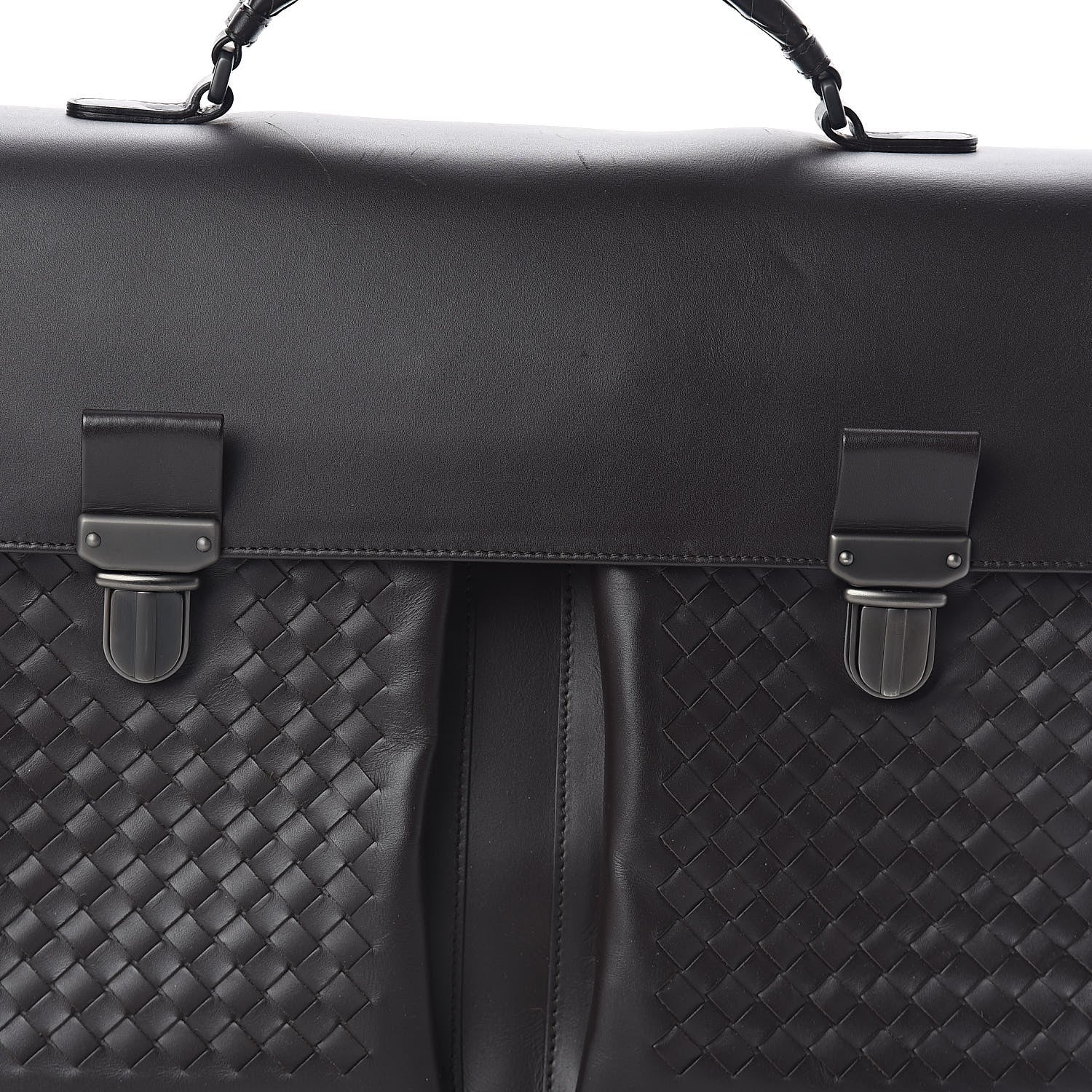 Bottega Veneta Calfskin Intrecciato Briefcase Ebano 9 of 13