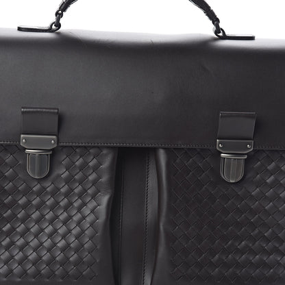 Bottega Veneta Calfskin Intrecciato Briefcase Ebano 9 of 13
