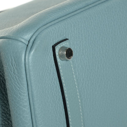 Hermes Taurillon Clemence Birkin 35 Ciel 20 of 20