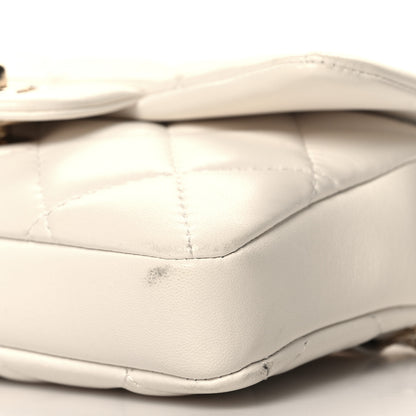 Chanel Lambskin Quilted Mini My Precious Waist Bag White 10 of 12