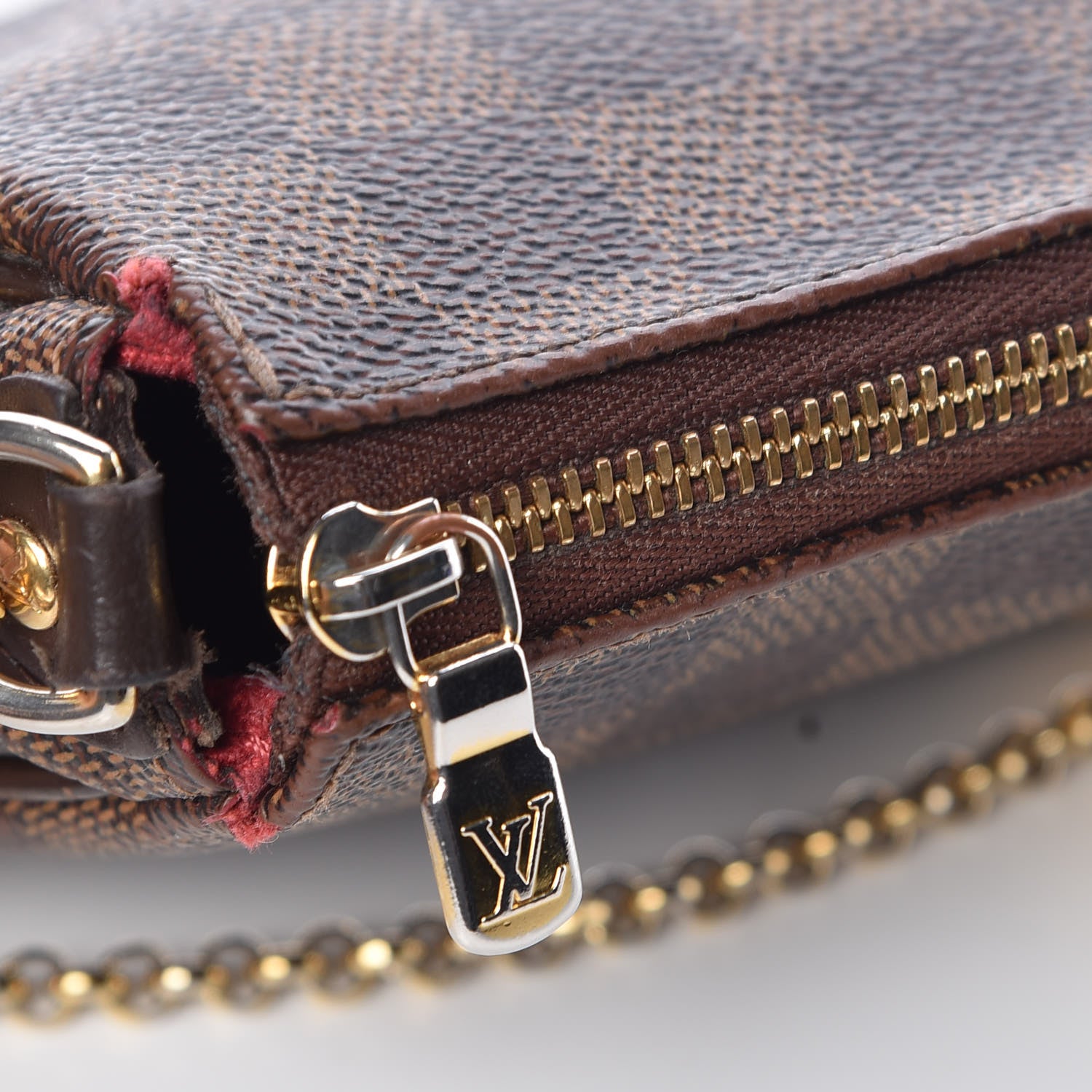 Louis Vuitton Damier Ebene Eva Clutch 9 of 13