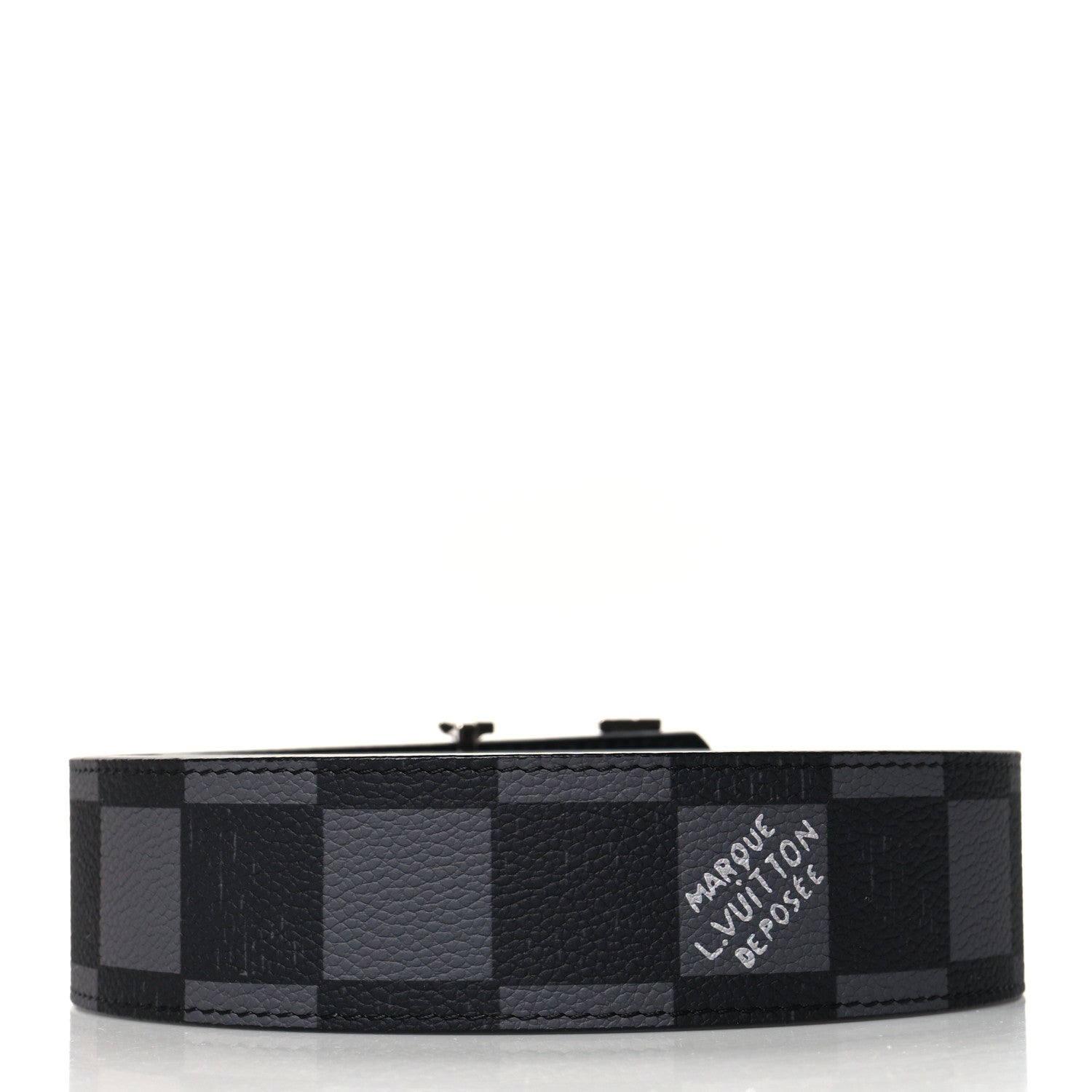 Louis Vuitton Damier Initiales Belt 90 36 Black 2 of 6