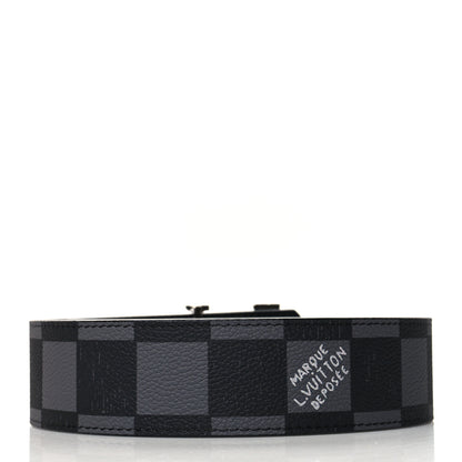 Louis Vuitton Damier Initiales Belt 90 36 Black 2 of 6