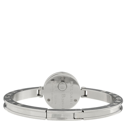 Bulgari Stainless Steel Diamond Blue Mother of Pearl 22mm B.zero1 Quartz Watch 4 of 5