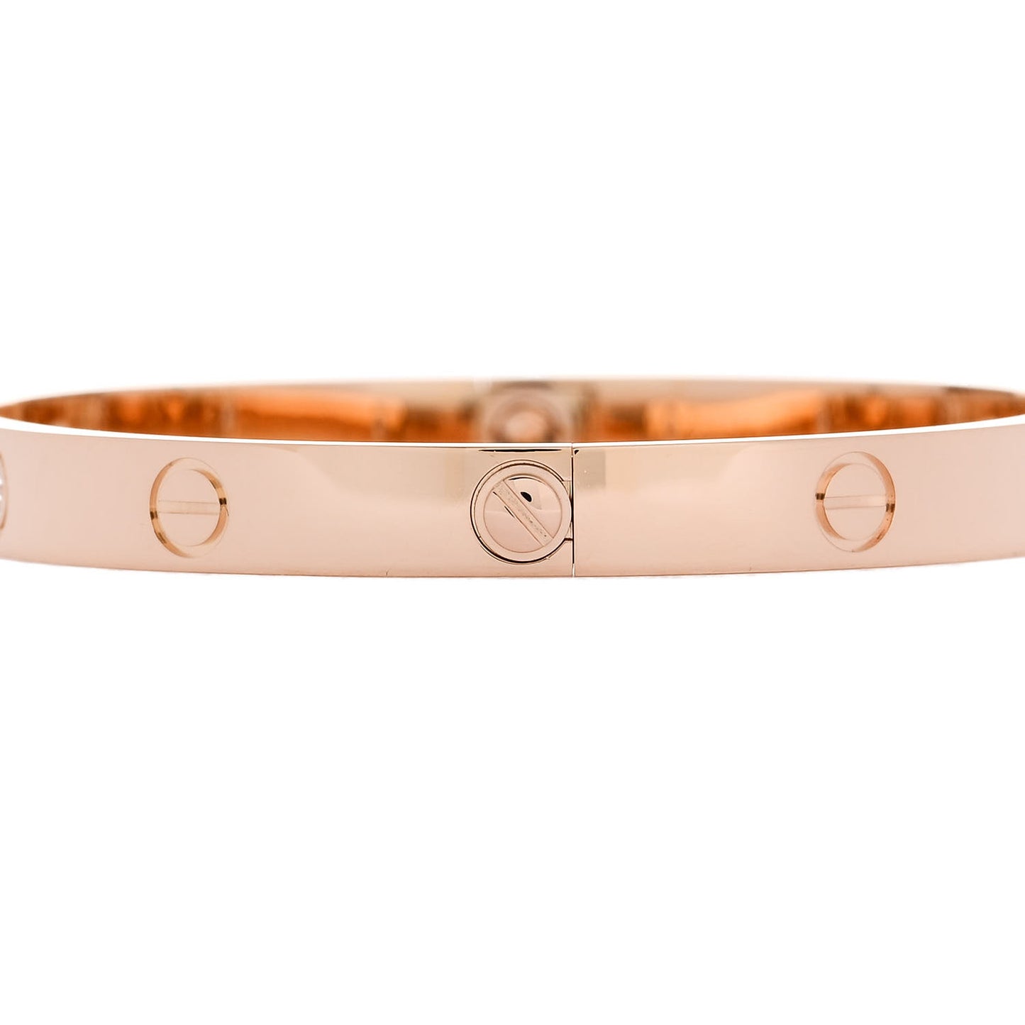 18K Pink Gold 4 Diamond LOVE Bracelet 18