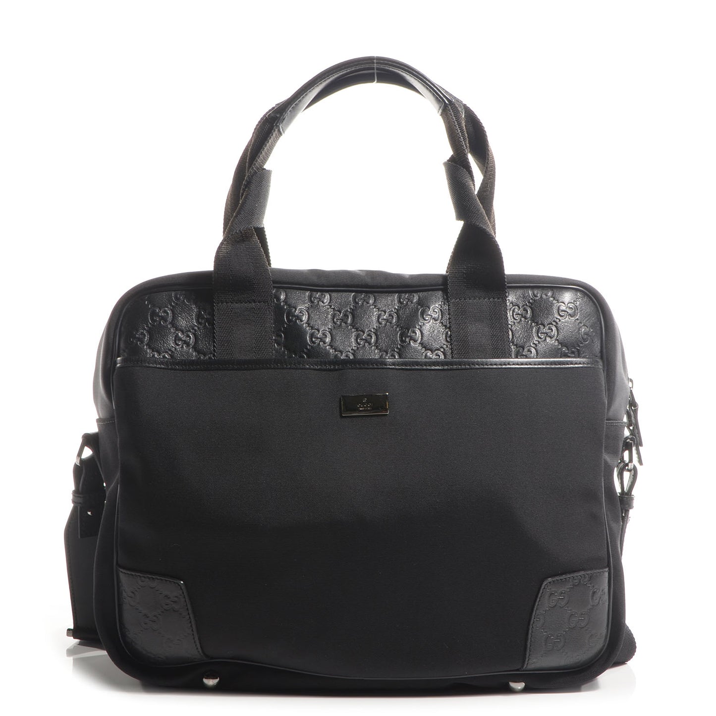 Guccissima Nylon Briefcase Black
