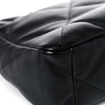 Chanel Lambskin Quilted Large Chanel 19 Flap Black 10 of 14