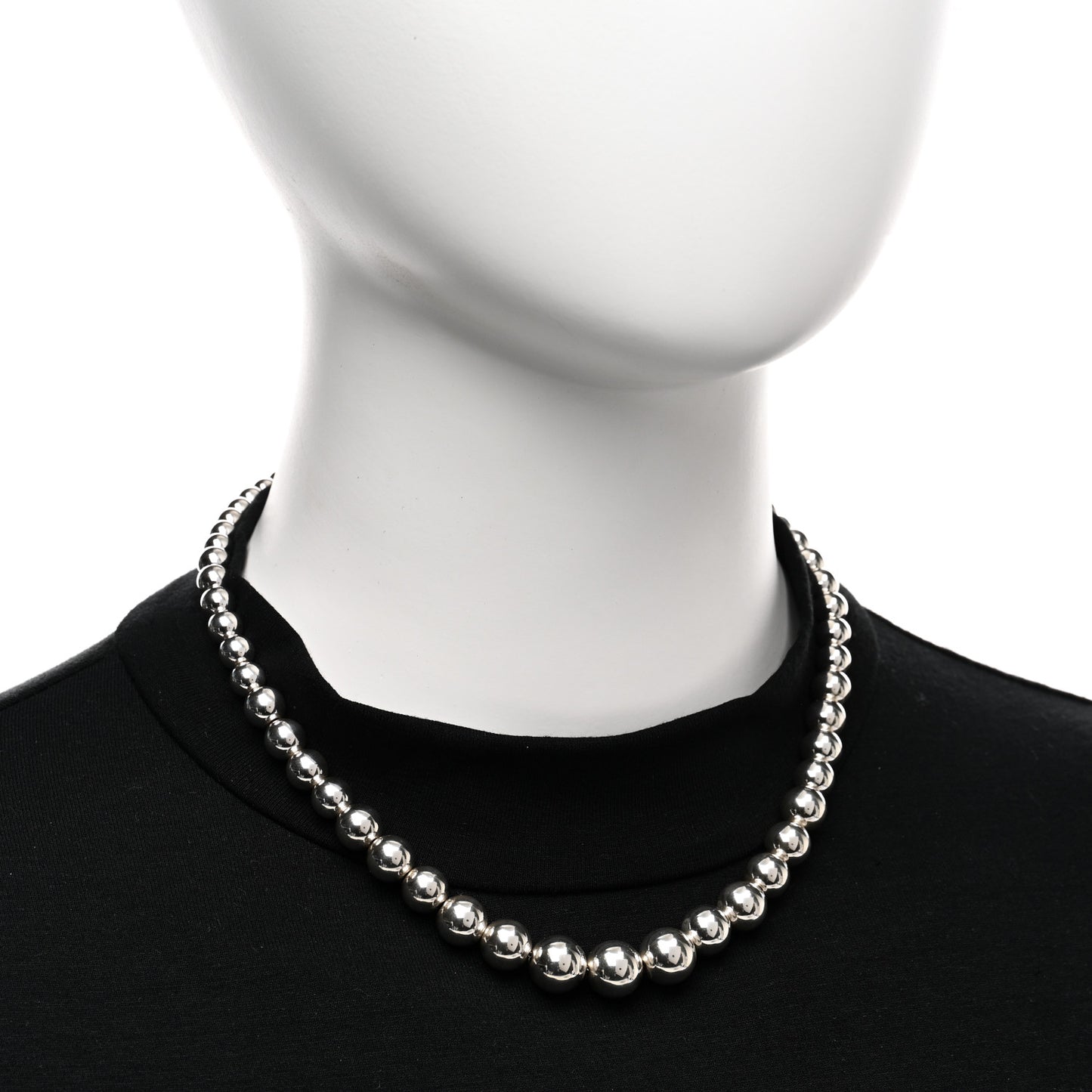 Sterling Silver HardWear Graduated Ball Necklace
