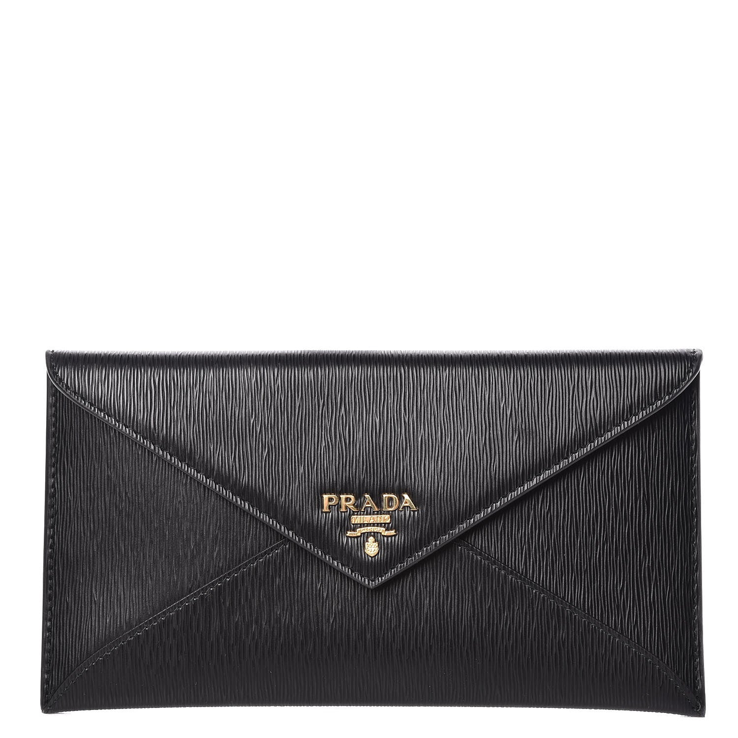 Prada Vitello Move Envelope Wallet Black 1 of 9