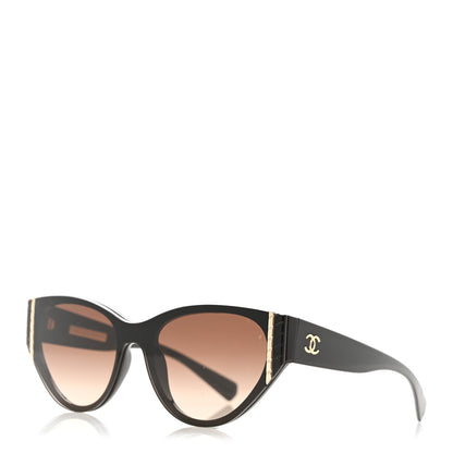 Chanel Acetate Cat Eye Sunglasses 6054 Black 1 of 10