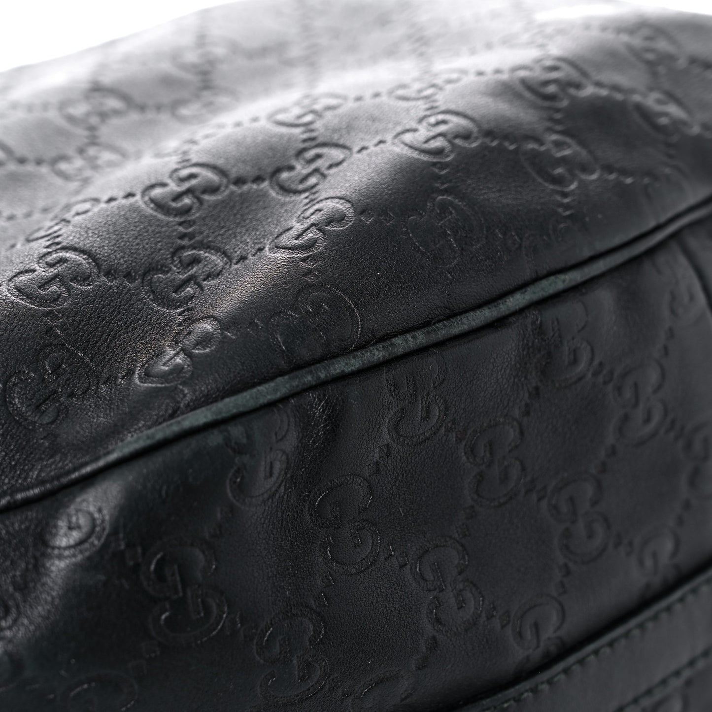 Guccissima Large GG Twins Hobo Black