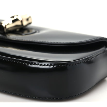 Gucci Shiny Calfskin Small Bamboo Night Bag Black 11 of 11