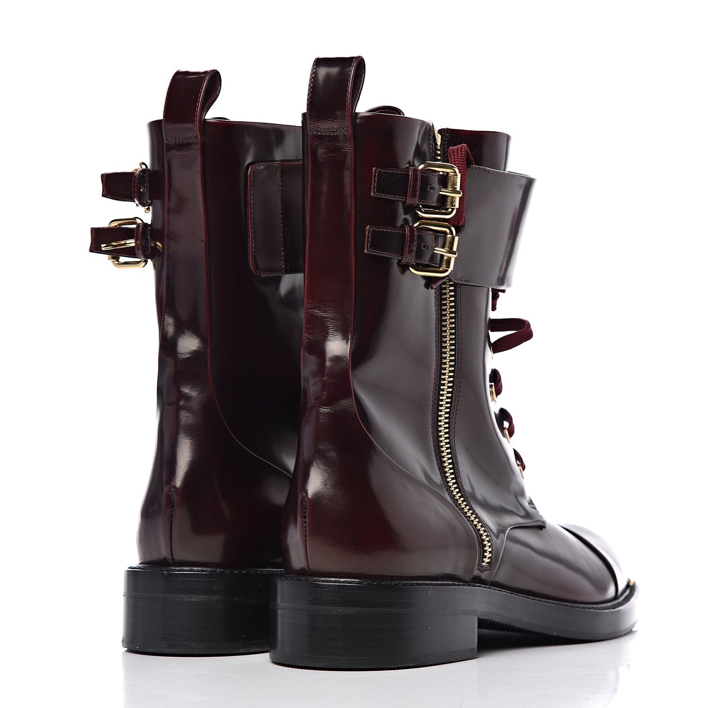 Calfskin Diplomacy Ranger Combat Boots 39 Red