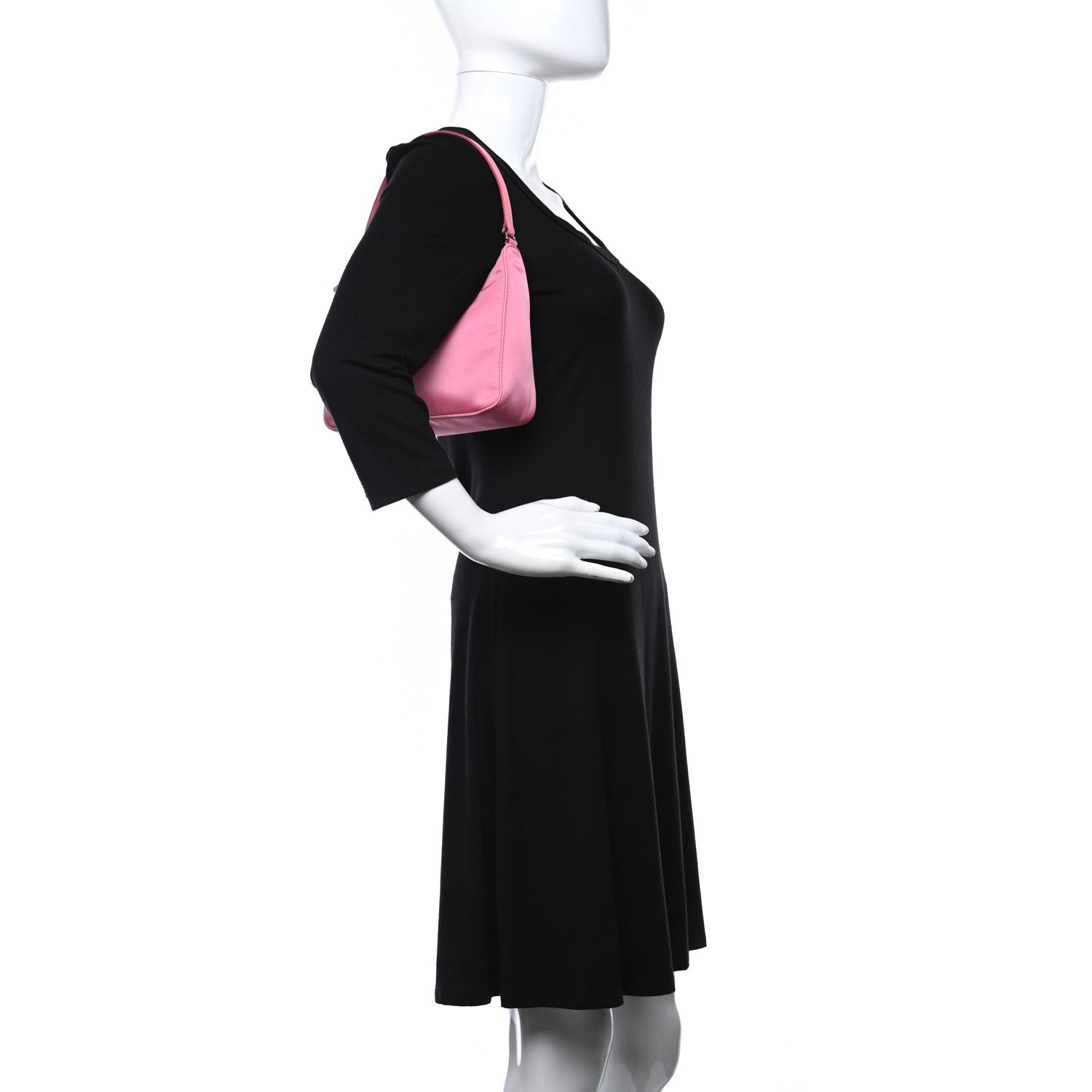 Prada Re-Nylon Saffiano Mini Re-Edition 2005 Bag Rosa 2 of 10