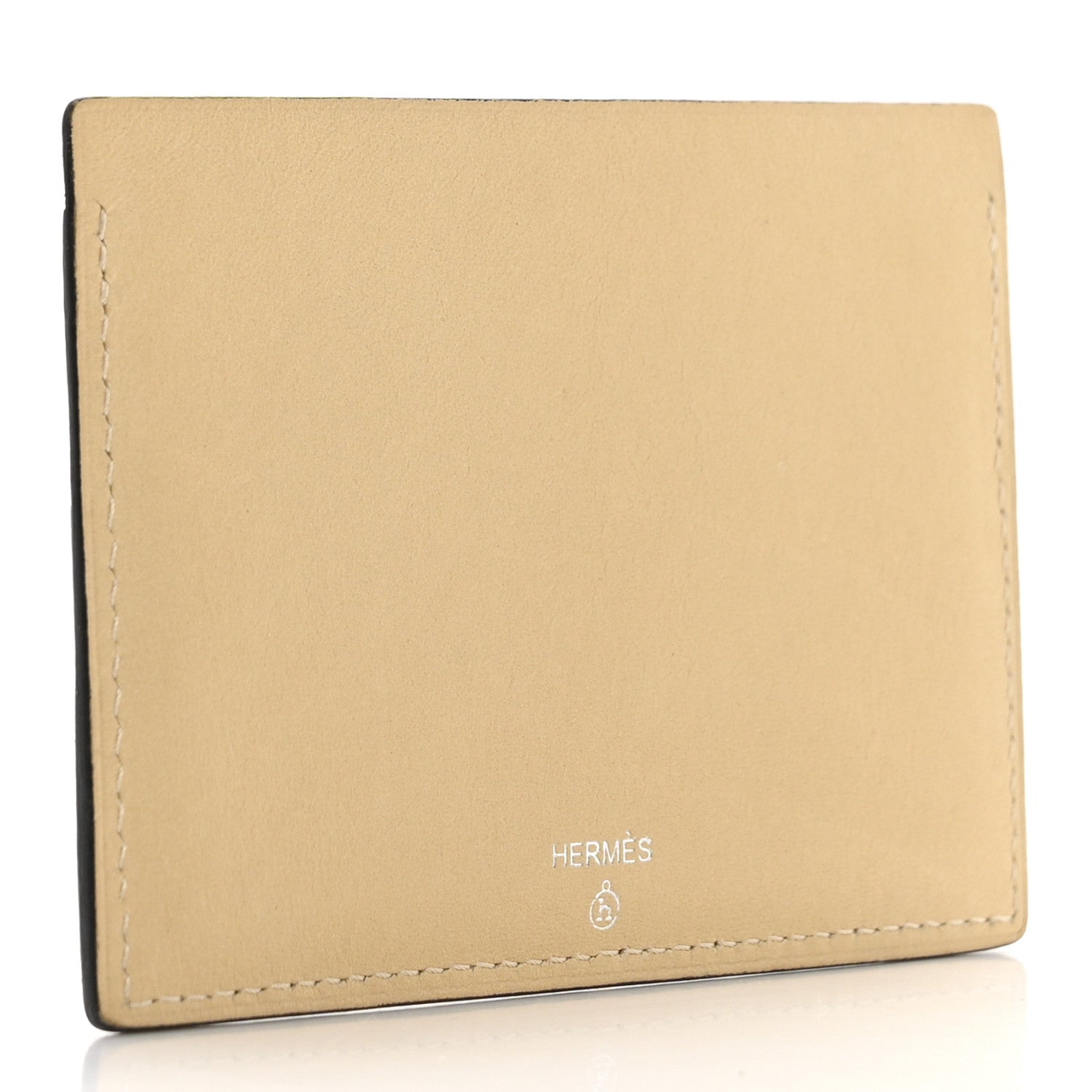 Hermes Sombrero Togo Chevre Mysore Historie Naturelle Petit H Card Holder Nata Gold 4 of 10