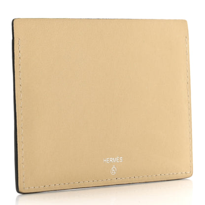Hermes Sombrero Togo Chevre Mysore Historie Naturelle Petit H Card Holder Nata Gold 4 of 10