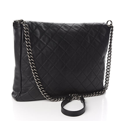 Chanel Calfskin Quilted Couture Messenger Black 3 of 12