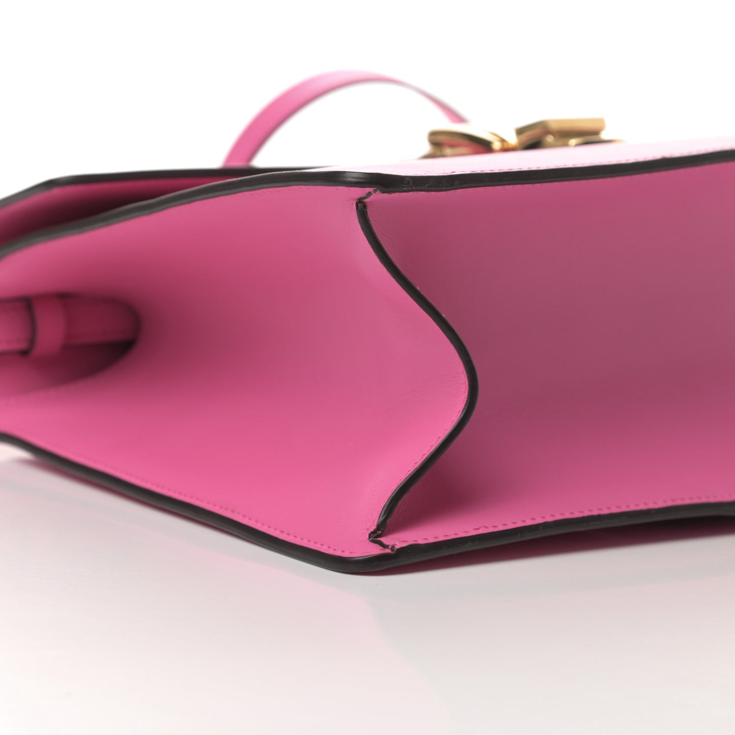Vitello Fontanella Web Medium Sylvie Top Handle Bag Pink Tropical Flower