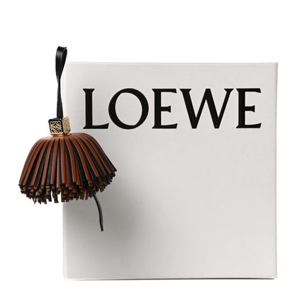 Loewe Calfskin Tassel Bag Charm Dark Tan 6 of 6