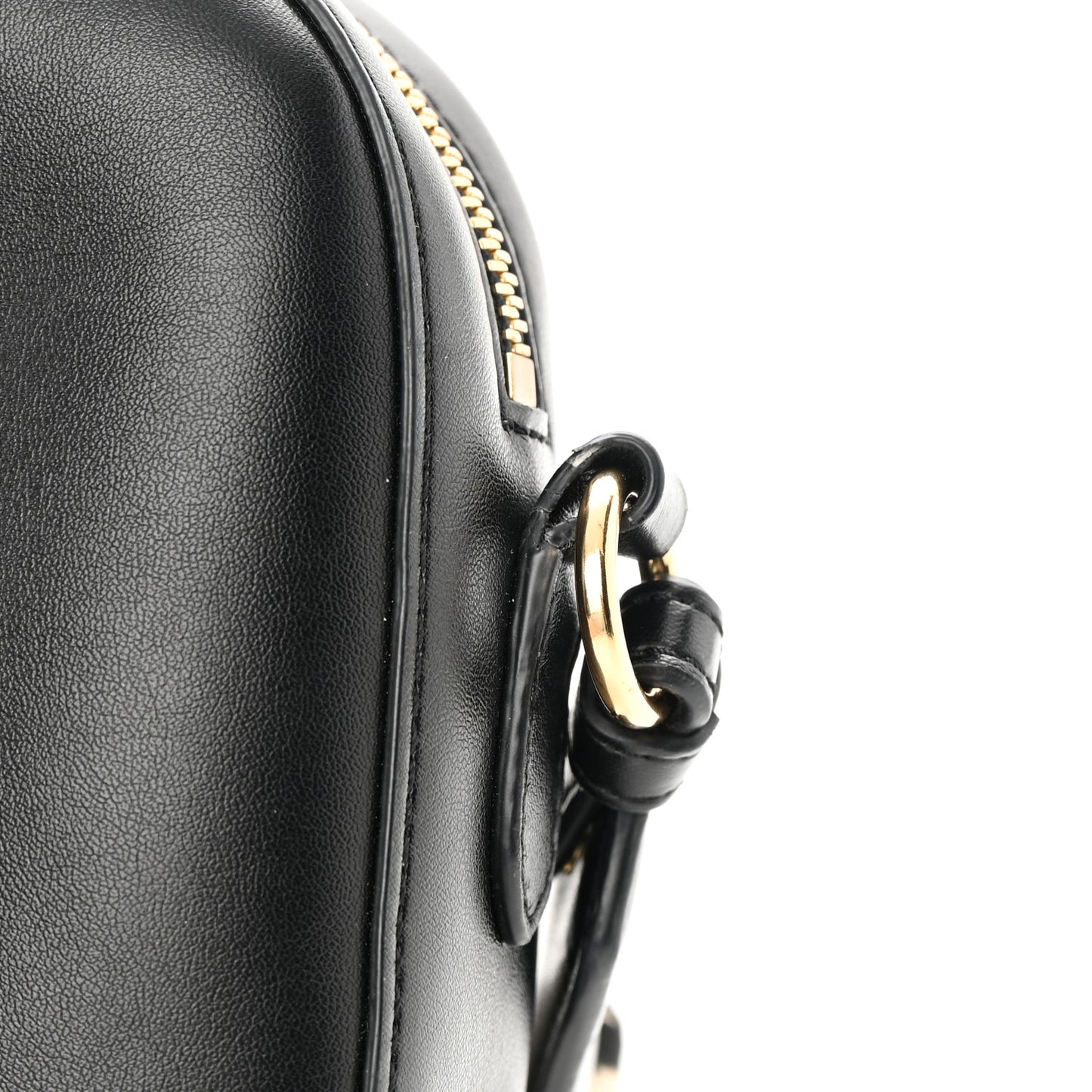 Eco Alter Nappa Perforated Logo Mini Bag Black