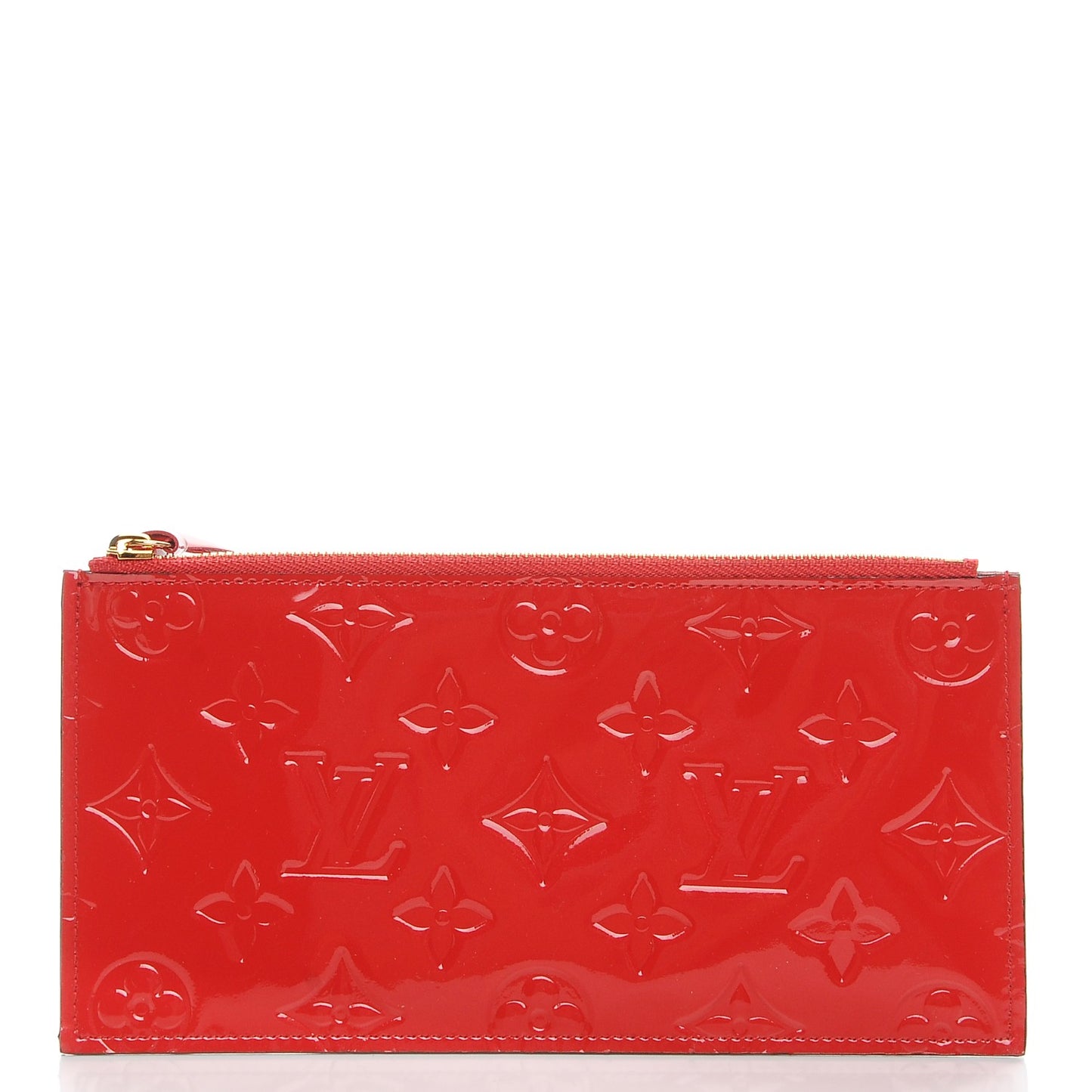 Vernis Felicie Chain Wallet Zippered Insert Cherry