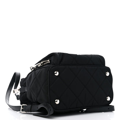Prada Nylon Tessuto Impuntu Quilted Backpack Black 4 of 10