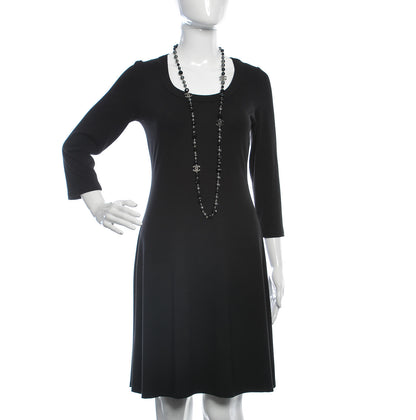 Chanel Ruthenium Pearl Bead CC Long Necklace Black 2 of 6