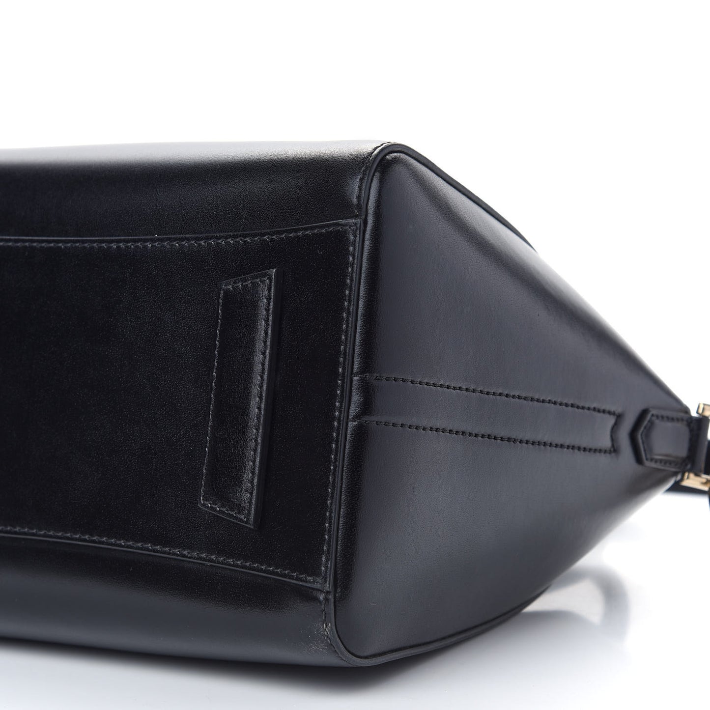 Shiny Lord Calfskin Small Antigona Black
