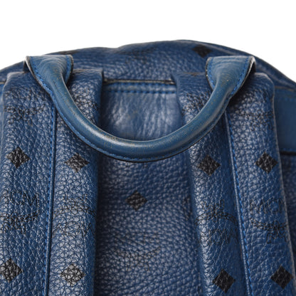 MCM Visetos Medium Sprinkle Stud Stark Backpack Blue 9 of 14