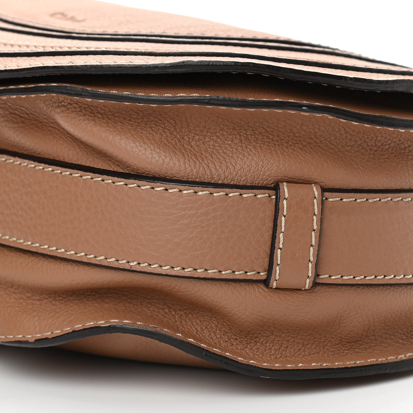Calfskin Medium Marcie Round Crossbody Bag Nut