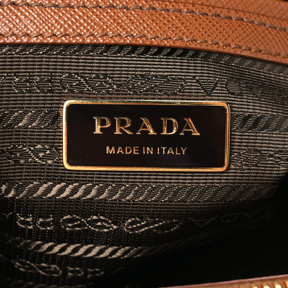 Prada Saffiano Small Galleria Double Zip Tote Caramel 8 of 12