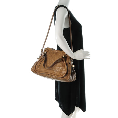 Chloe Python Medium Paraty Speculoos Brown 2 of 8
