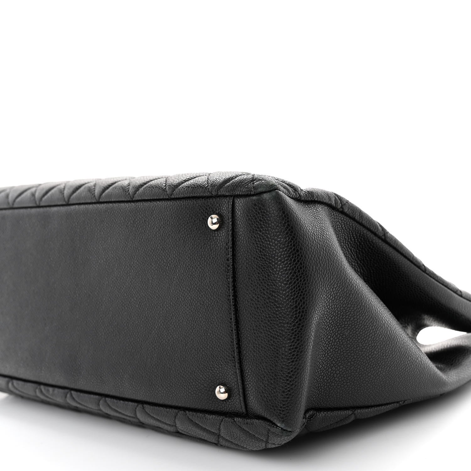 Chanel Caviar Quilted XL Grand Shopping Tote GST Black 9 of 10