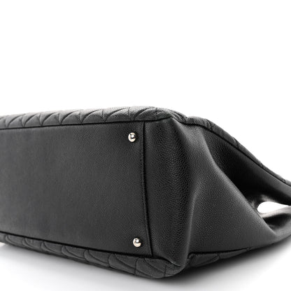 Chanel Caviar Quilted XL Grand Shopping Tote GST Black 9 of 10