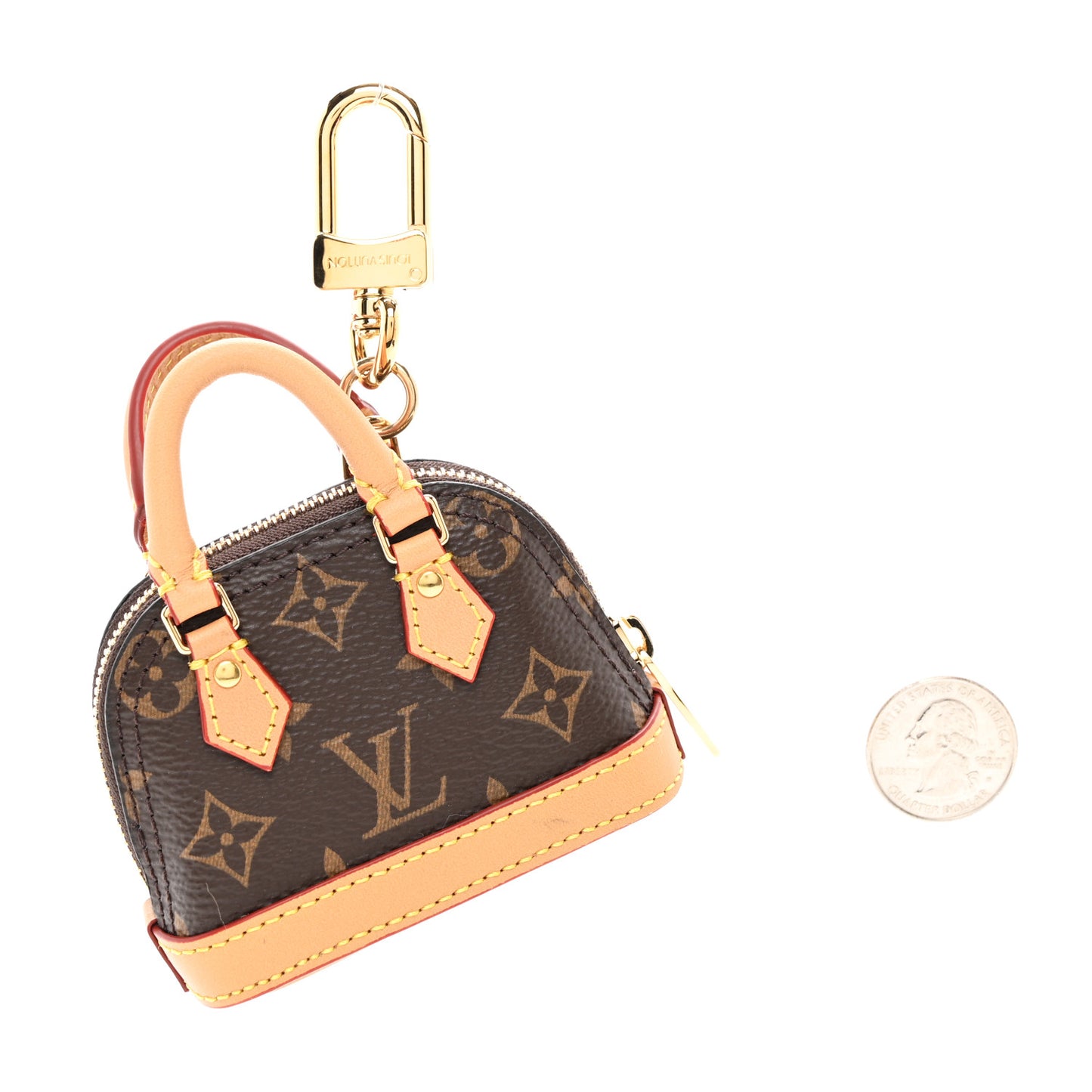 Monogram Micro Alma Bag Charm