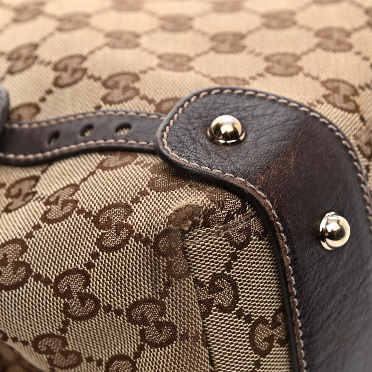 Monogram Small Pelham Shoulder Bag Dark Brown