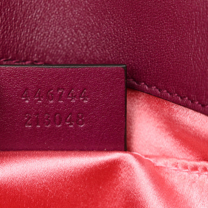 Gucci Velvet Matelasse Mini GG Marmont Shoulder Bag Fuchsia Violet Cyclamen 7 of 10