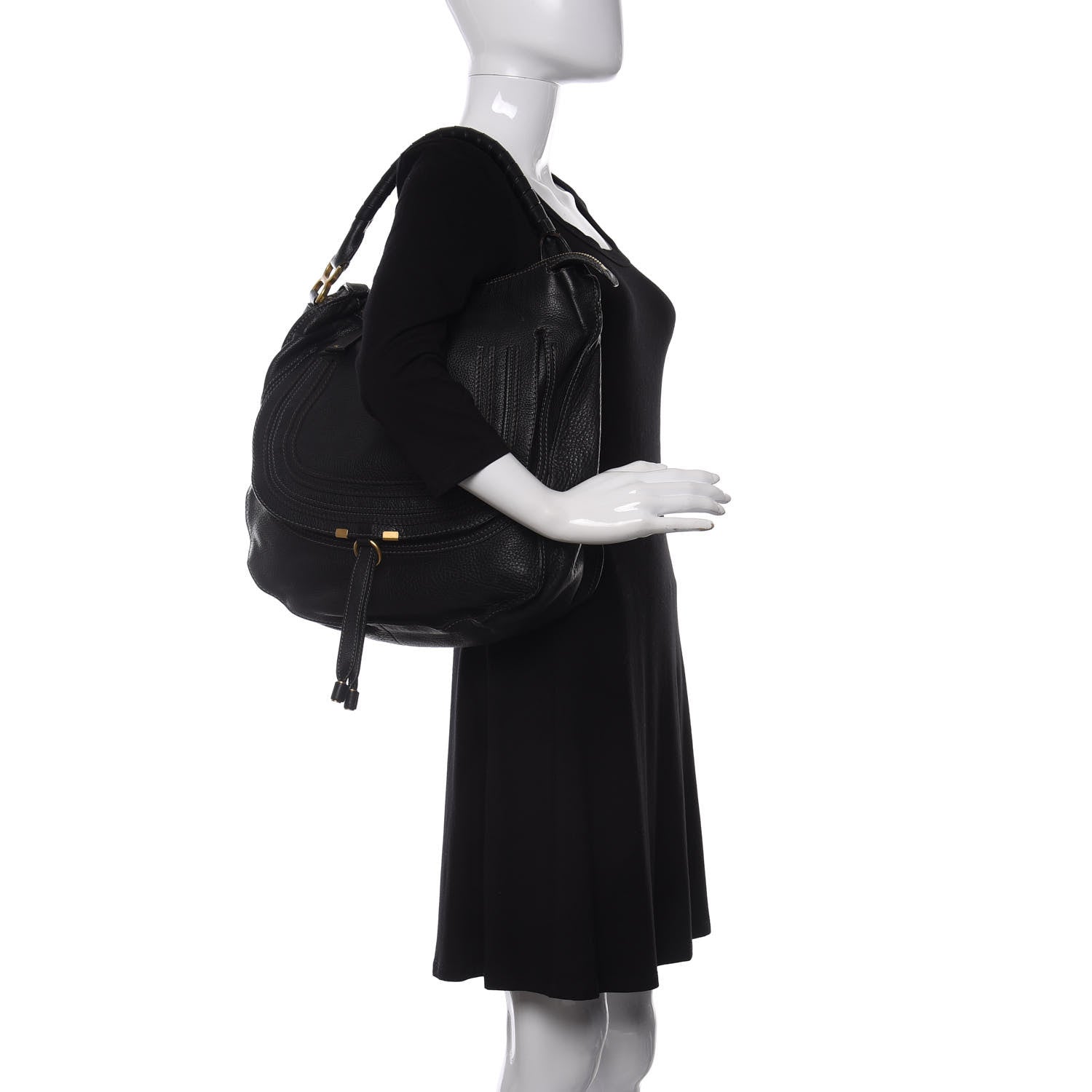 Chloe Calfskin Large Marcie Hobo Black 2 of 15