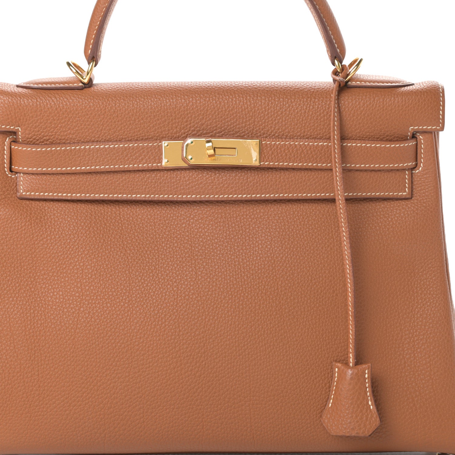 Hermes Togo Kelly Retourne 32 Gold 8 of 16