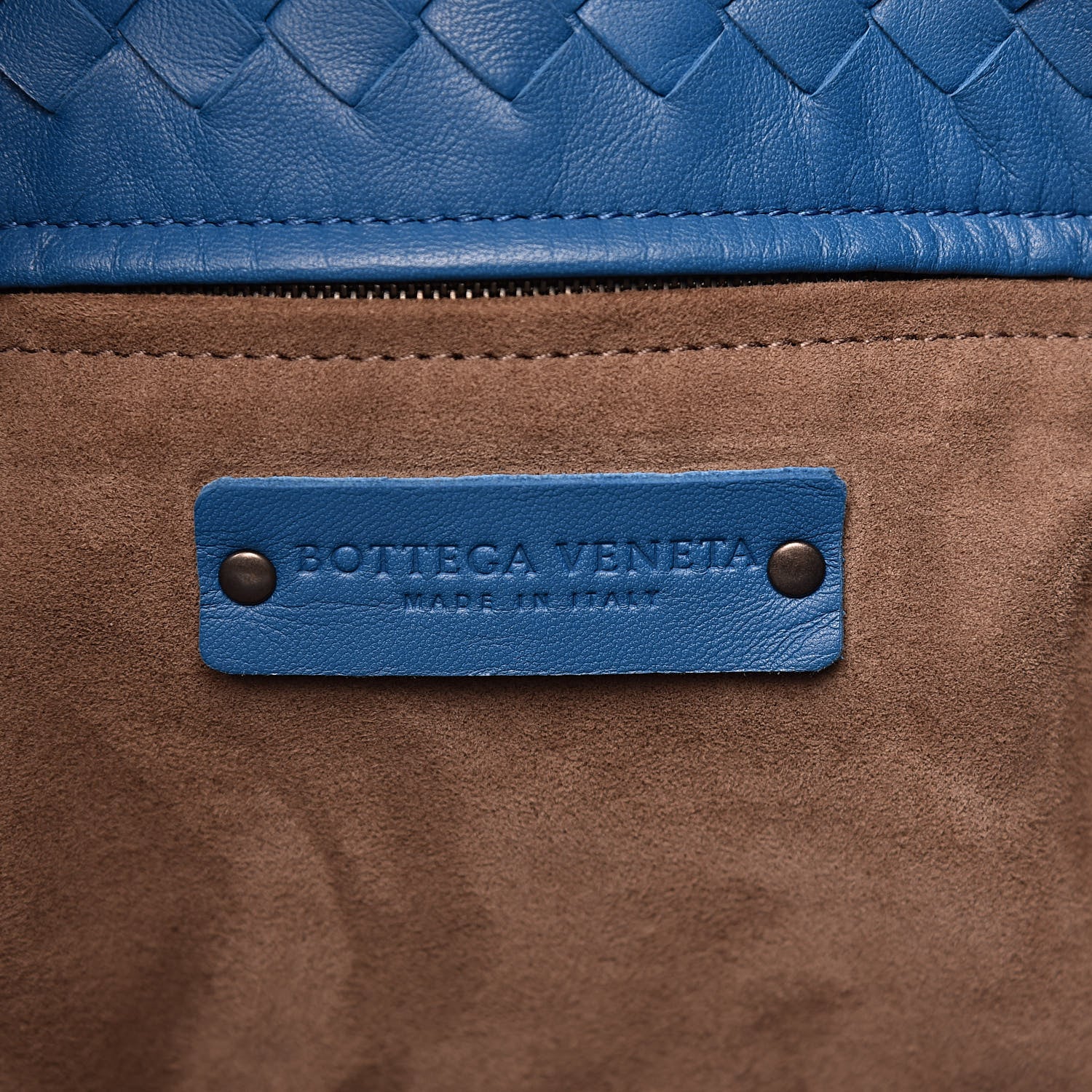 Bottega Veneta Nappa Intrecciato Medium Garda Bag Blue 6 of 11