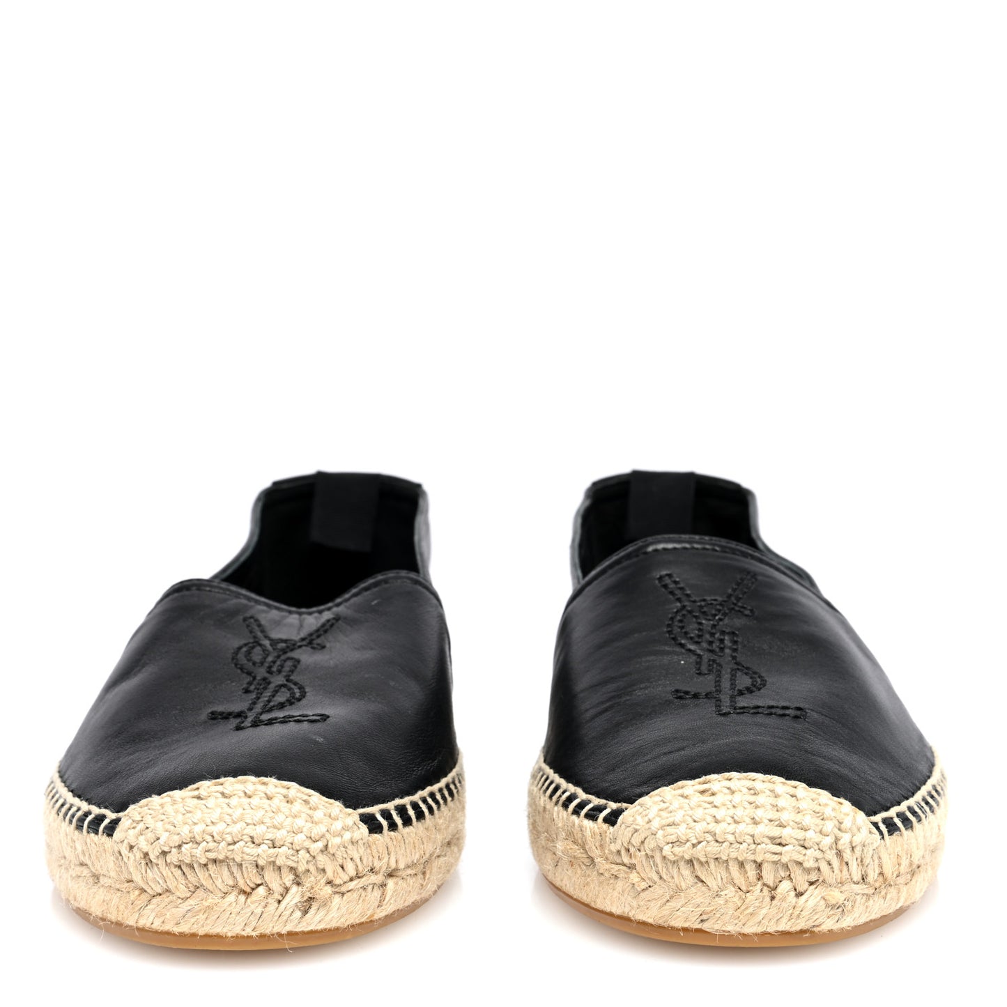 Lambskin Mens Monogram Espadrilles 40 Black