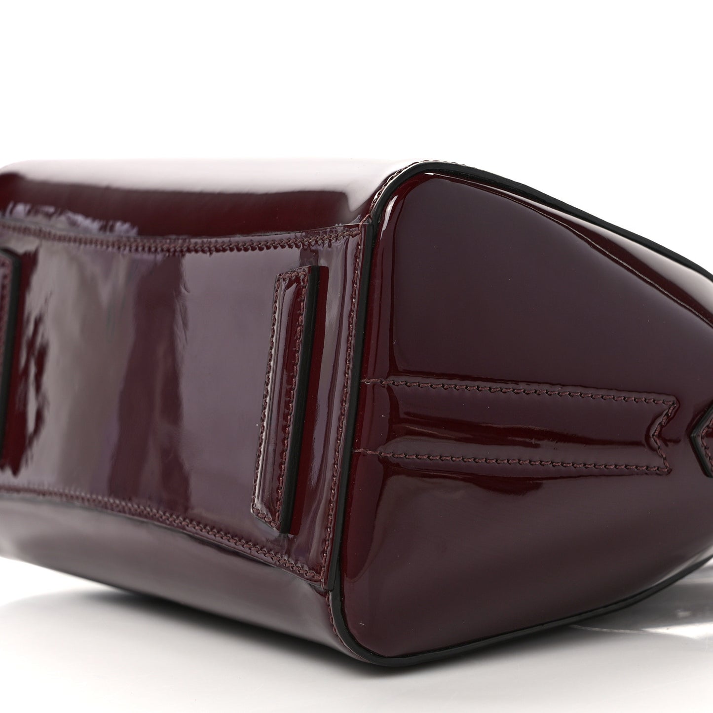 Patent Calfskin Mini Antigona Burgundy