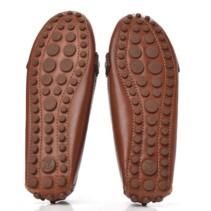 Louis Vuitton Calfskin Zipper Oxford Loafers 37 Cognac 5 of 9