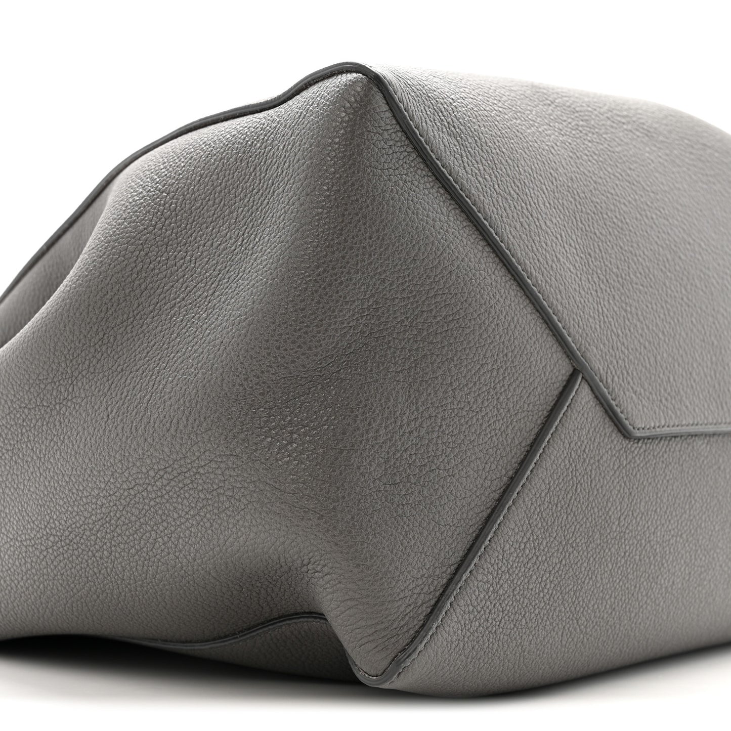 Soft Grained Calfskin Small Belt Cabas Phantom Grey