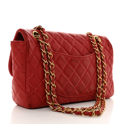 Chanel Lambskin Quilted Medium Cruise Charm Single Flap Red 2 of 11