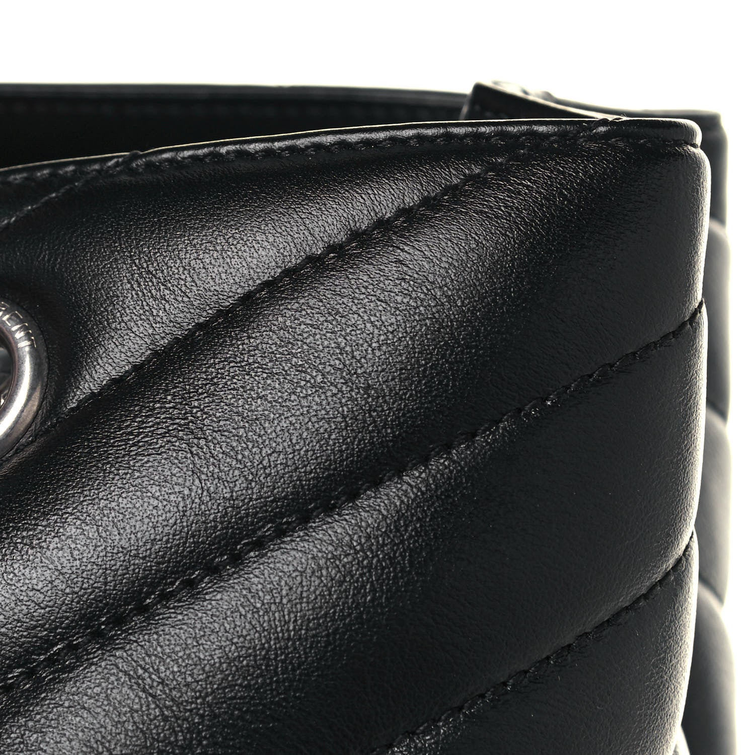 Saint Laurent Calfskin Y Quilted Monogram Large Loulou Shopper Black 16 of 16