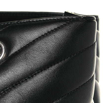 Saint Laurent Calfskin Y Quilted Monogram Large Loulou Shopper Black 16 of 16