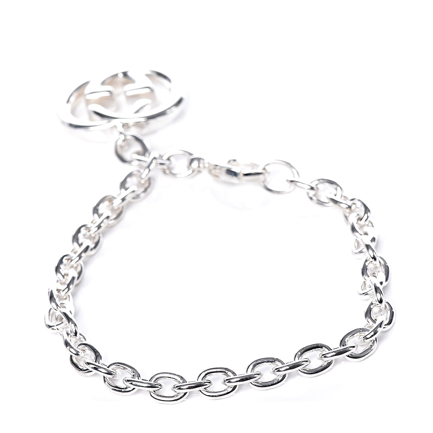 Gucci Sterling Silver Britt Charm Bracelet 3 of 5