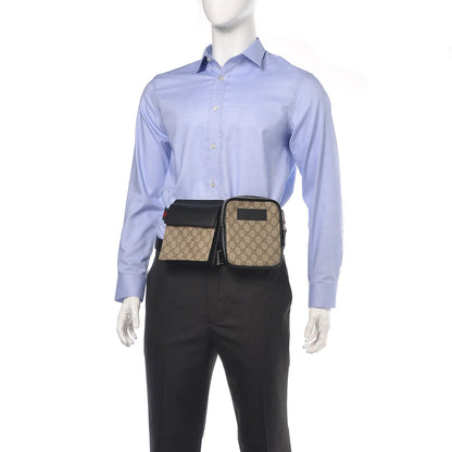 Gucci GG Supreme Monogram Web Belt Bag Black 2 of 15